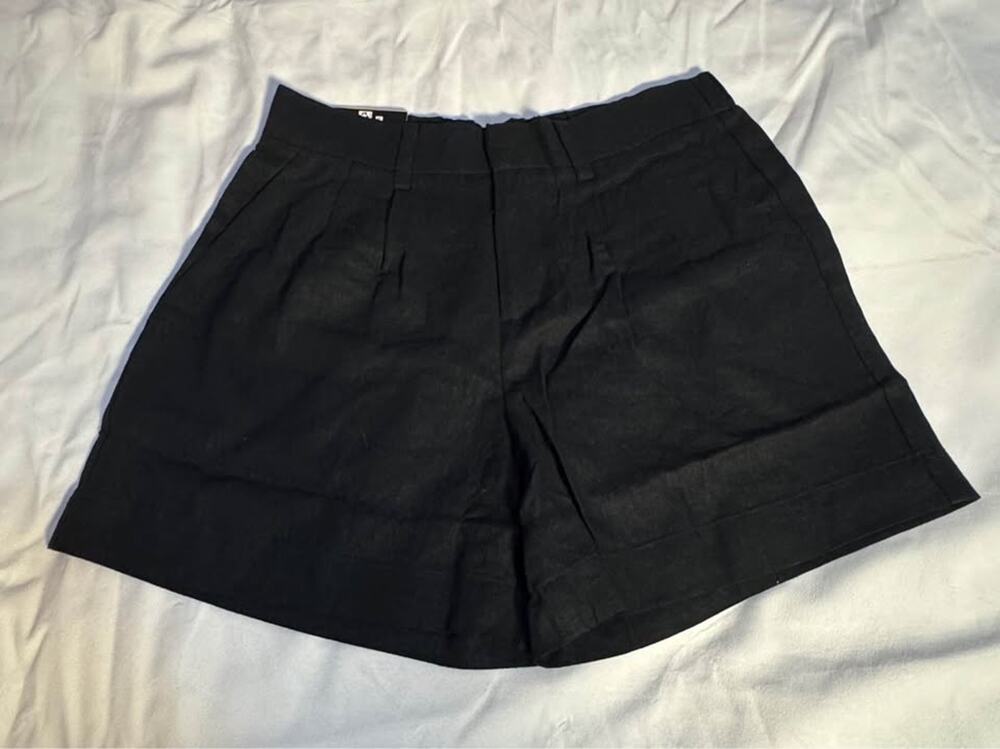 Express Black Linen Shorts Women’s Size 8 NWT